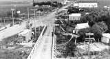 Ngatea, c 1922, taken from the top of the old Orchard Bridge.